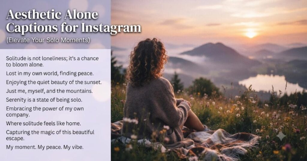 Aesthetic Alone Captions for Instagram