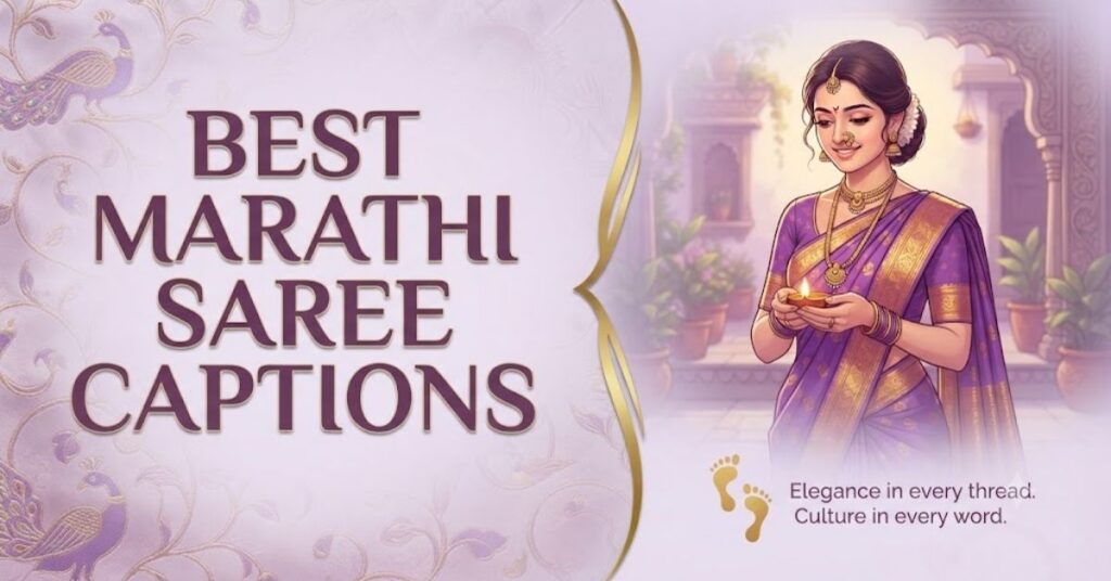 Best Marathi Saree Captions