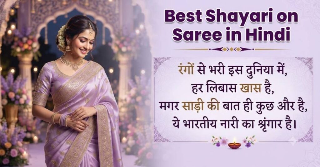 Best Shayari on Saree in Hindi 2026