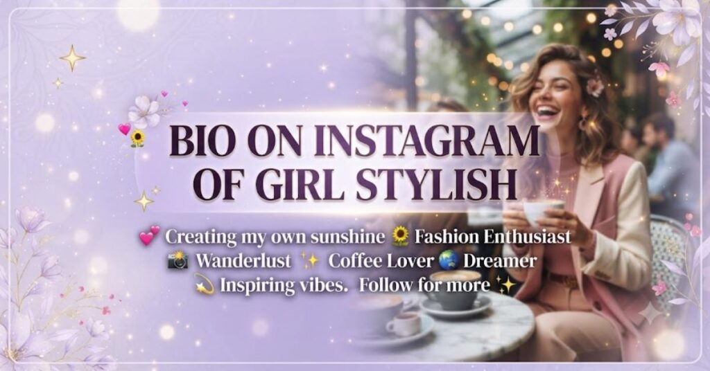 Bio on Instagram of Girl Stylish