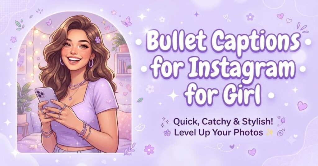 Bullet Captions for Instagram for Girl