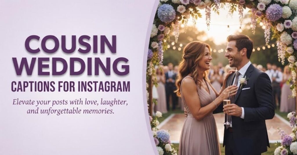 Cousin Wedding Captions for Instagram