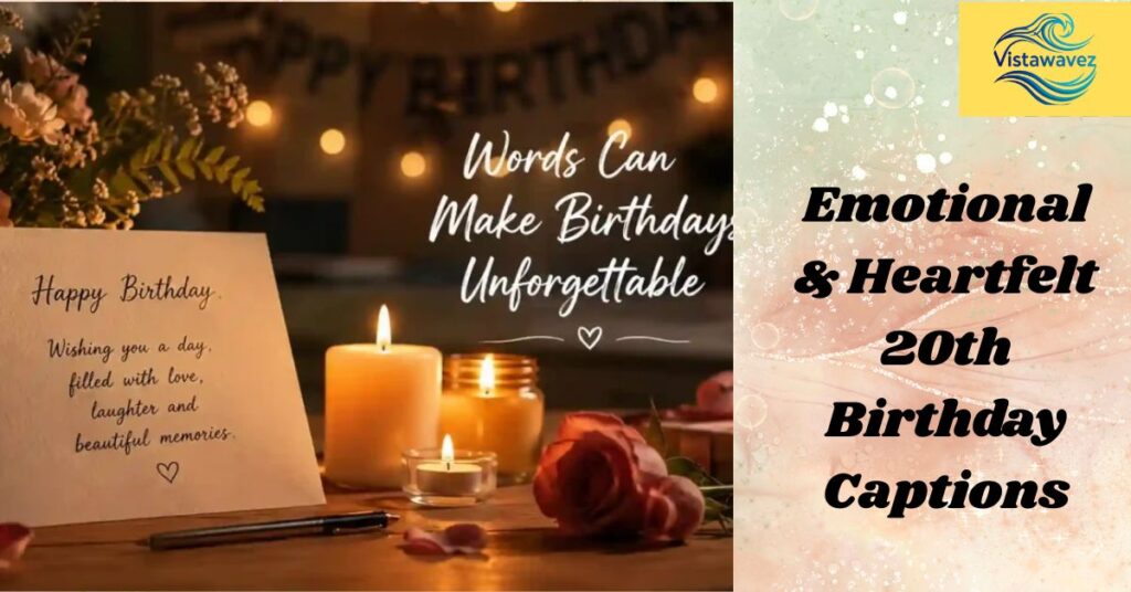 Emotional & Heartfelt 20th Birthday Captions