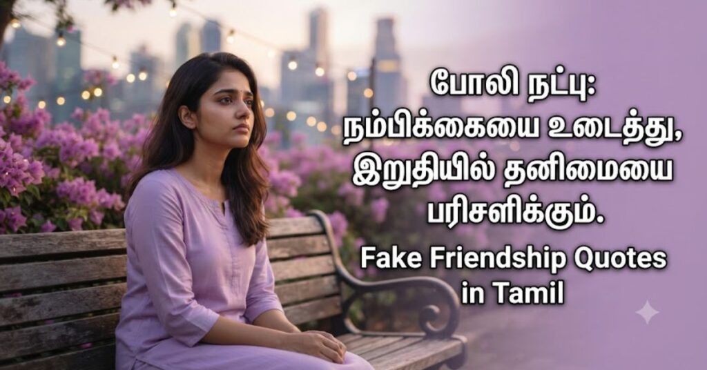 Fake Friendship Quotes in Tamil