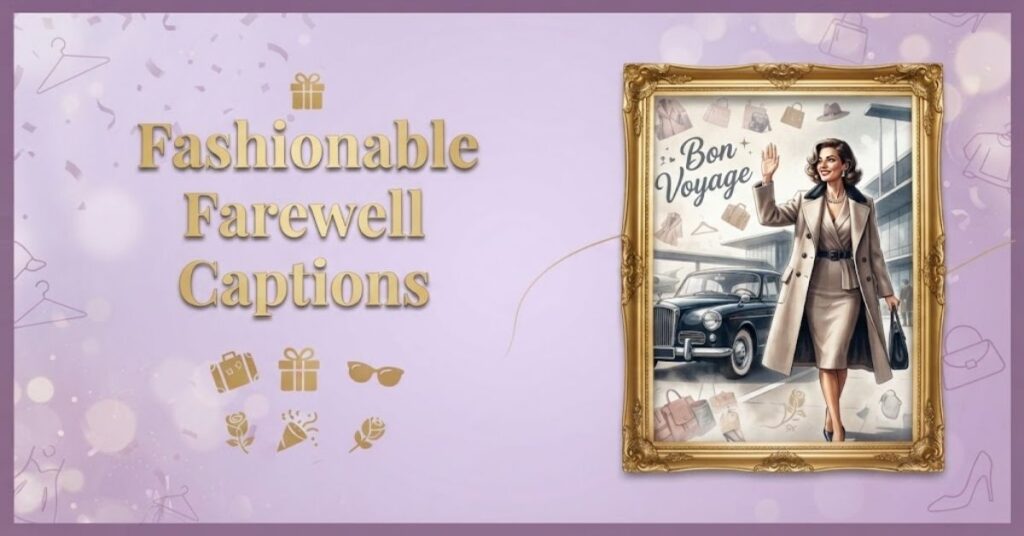Fashionable Farewell Captions