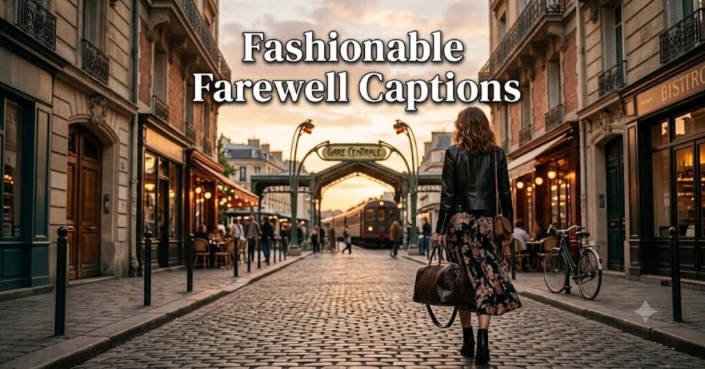 Fashionable Farewell Captions