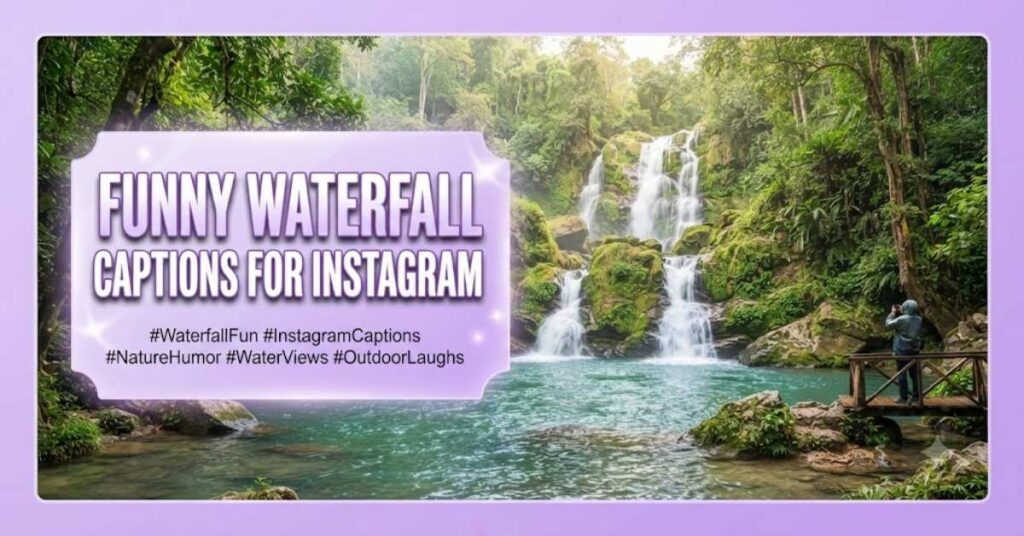 Funny Waterfall Captions for Instagram