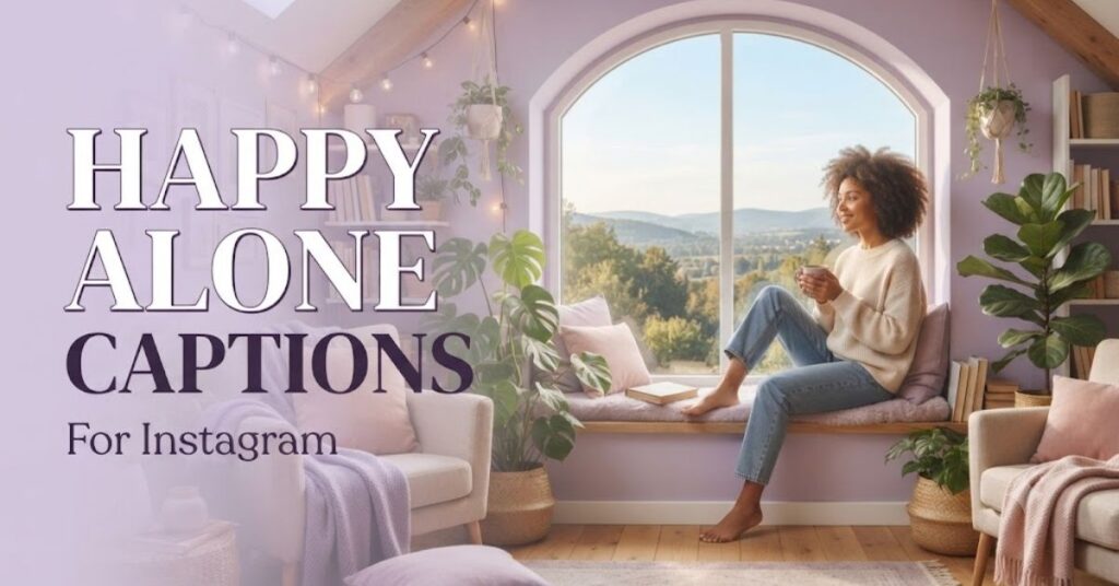 Happy Alone Captions for Instagram
