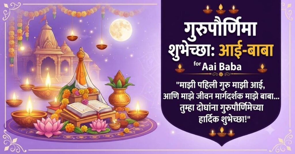Guru Purnima Quotes in Marathi for Aai Baba