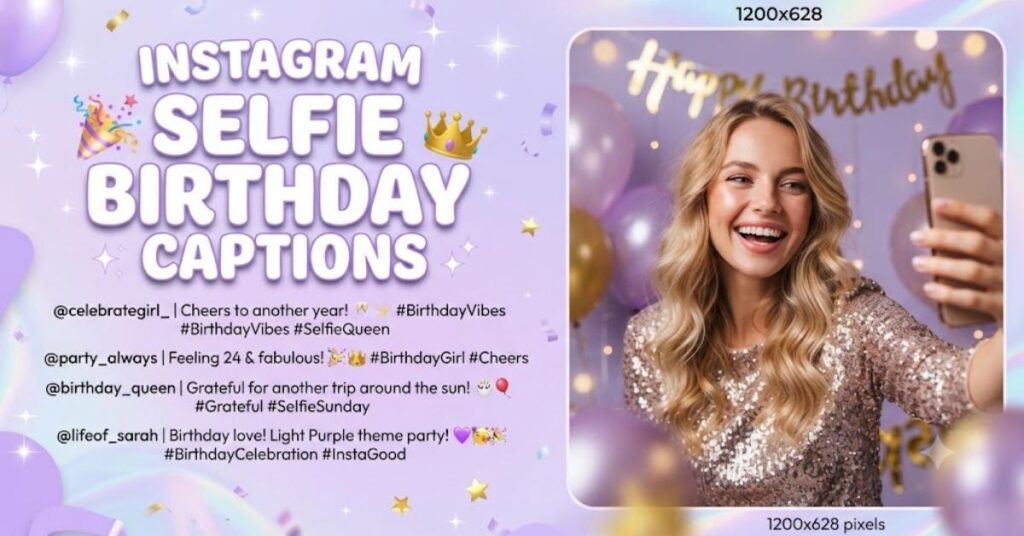 Instagram Selfie Birthday Captions