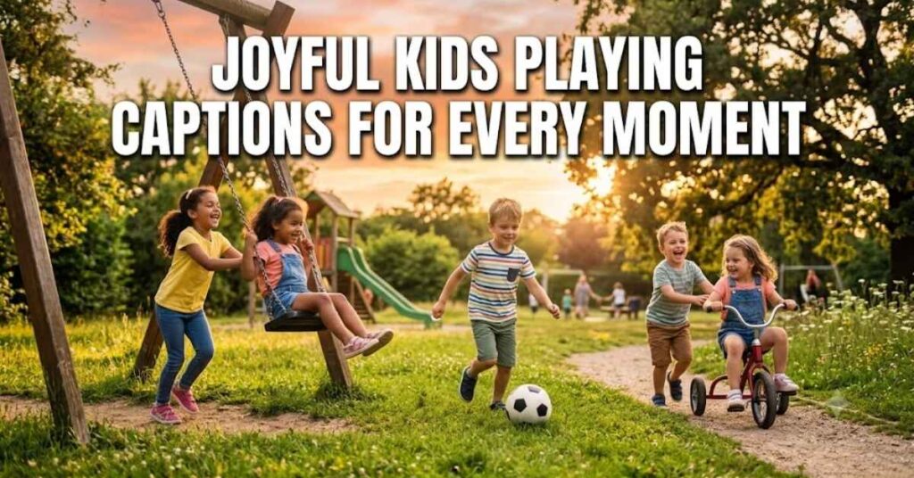 Joyful Kids Playing Captions for Every Moment