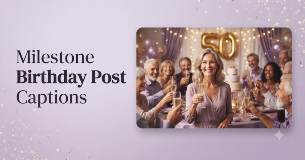 Milestone Birthday Post Captions
