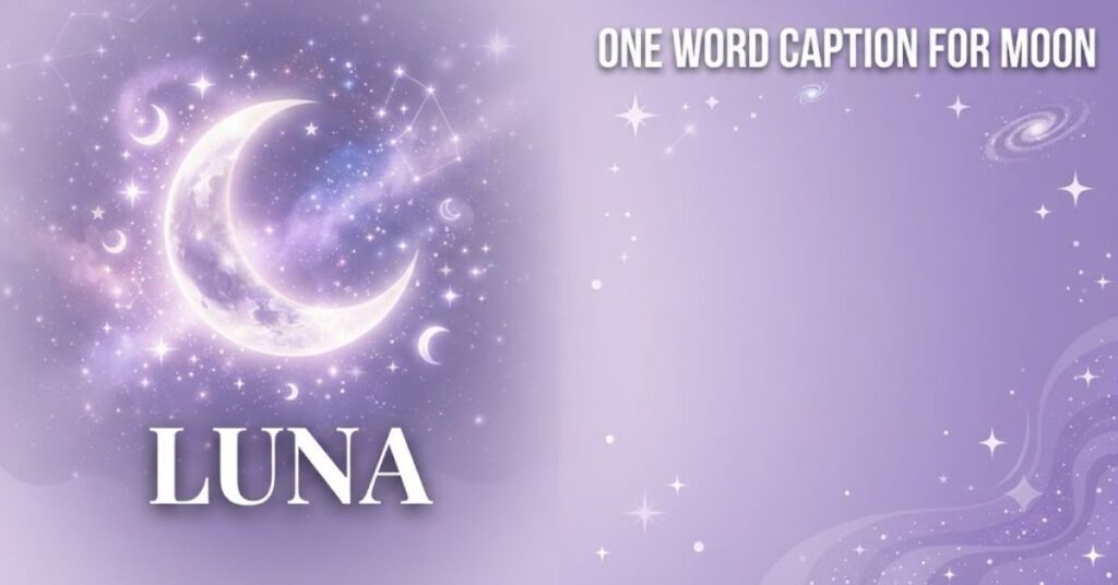 One Word Caption for Moon