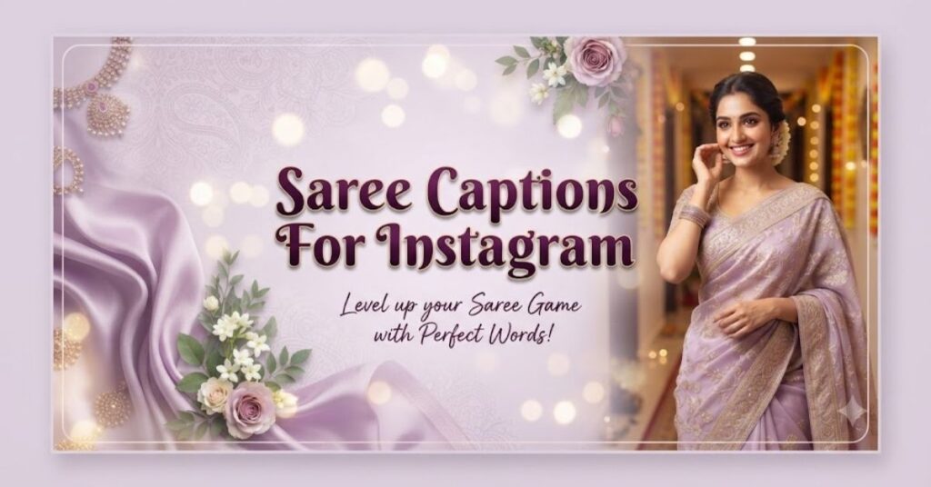 Saree Captions For Instagram