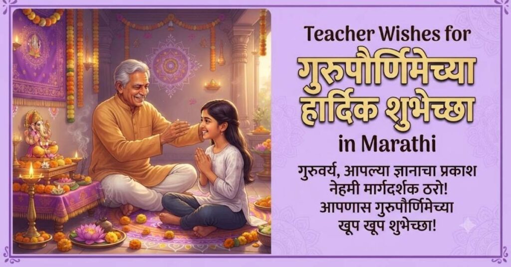 Teacher Wishes for Guru Purnima in Marathi