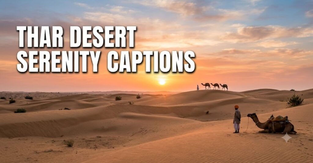 Thar Desert Serenity Captions