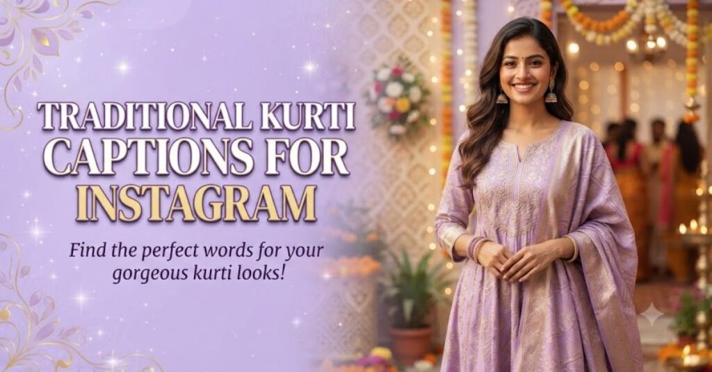 Traditional Kurti Captions for Instagram