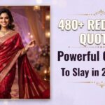 480+ Red Saree Quotes: Powerful Captions to Slay in 2026 Now