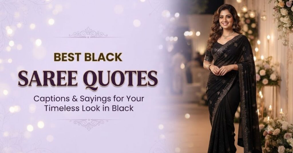 Best Black Saree Quotes