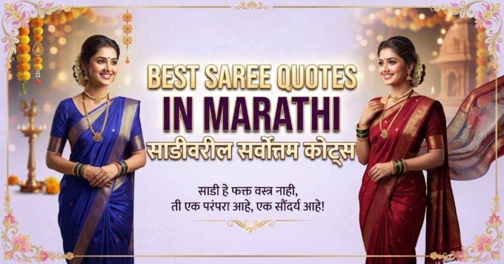 Best Saree Quotes in Marathi