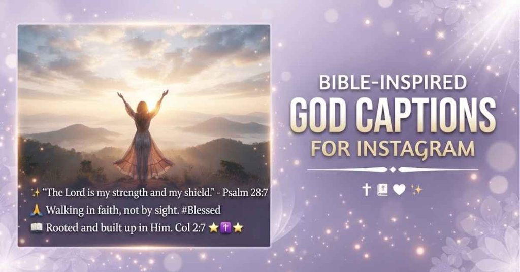 Bible-Inspired God Captions for Instagram