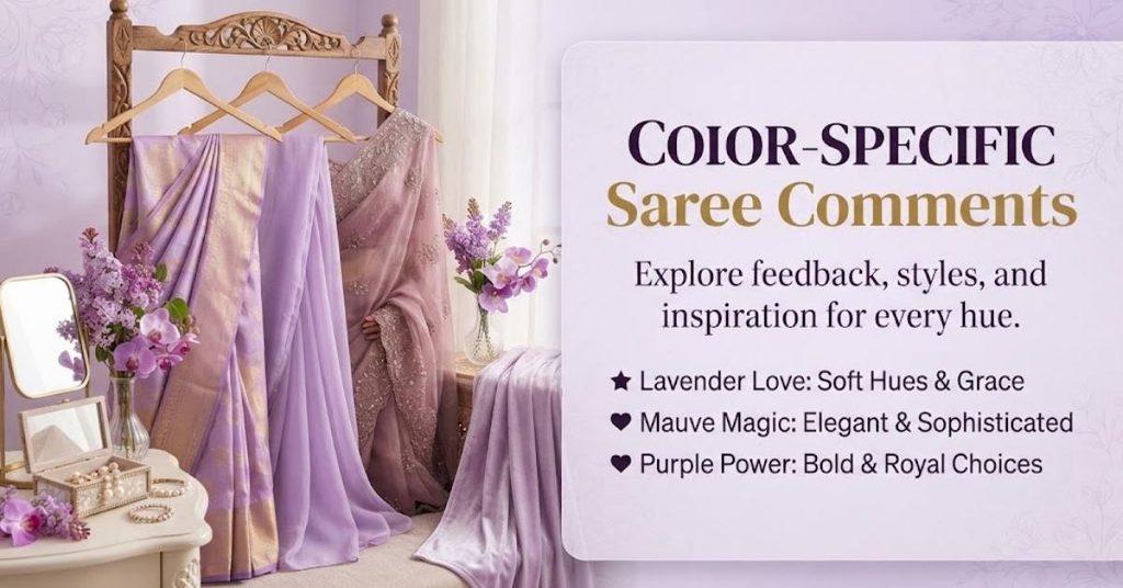 Color-Specific Saree Comments