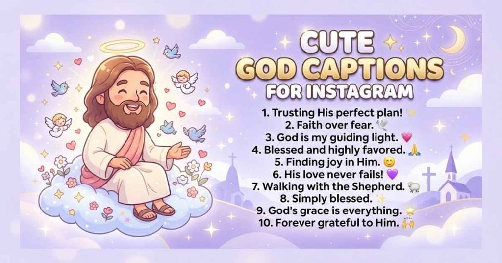 Cute God Captions for Instagram