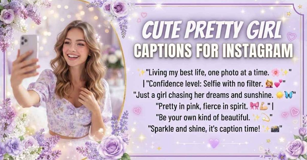 Cute Pretty Girl Captions for Instagram