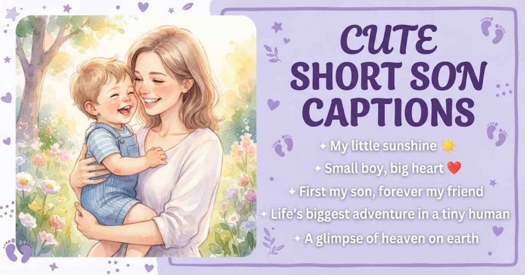  Cute Short Son Captions
