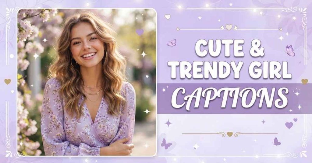 Cute & Trendy Girl Captions