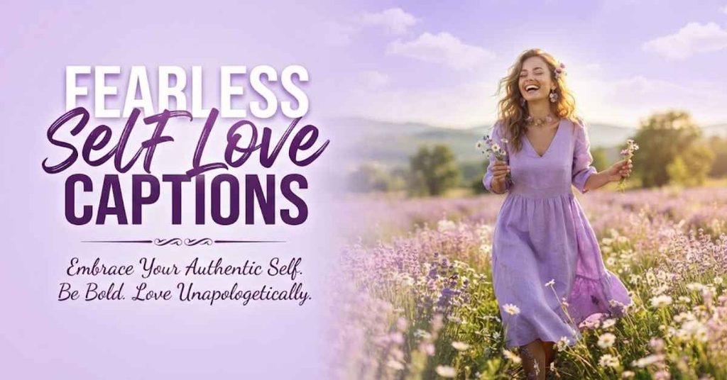 Fearless Self Love Captions