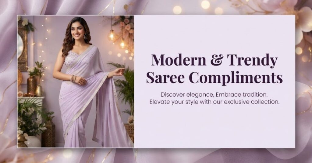 Modern & Trendy Saree Compliments