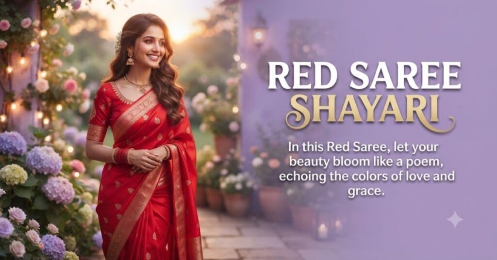 Red Saree Shayari