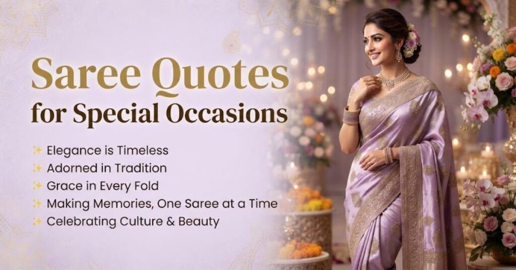 Saree Quotes for Special Occasions