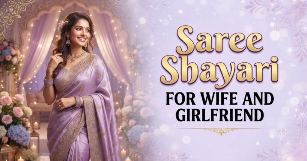 Saree Shayari for Wife and Girlfriend