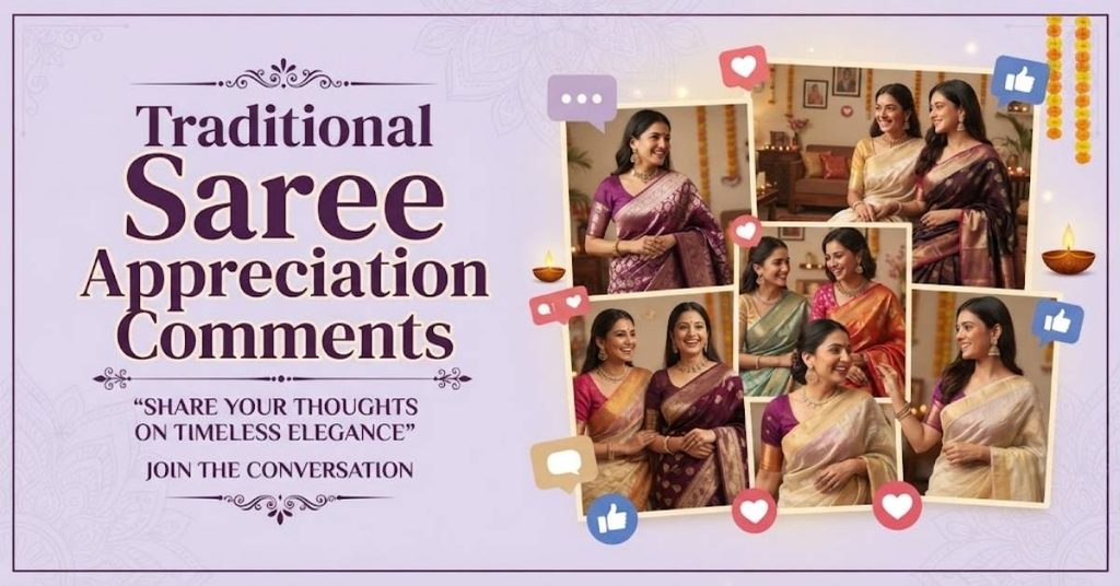 Traditional Saree Appreciation Comments