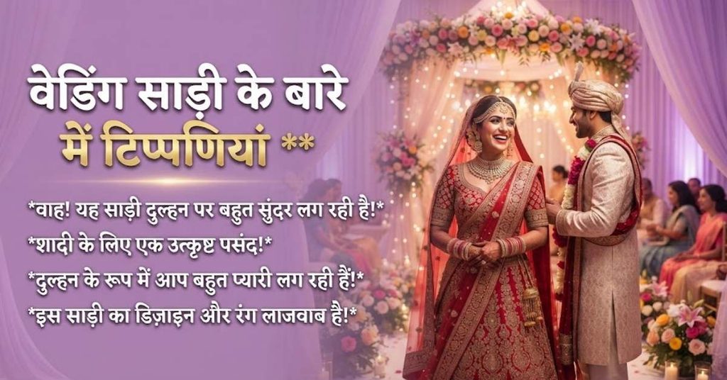 Wedding Saree Comments in Hindi