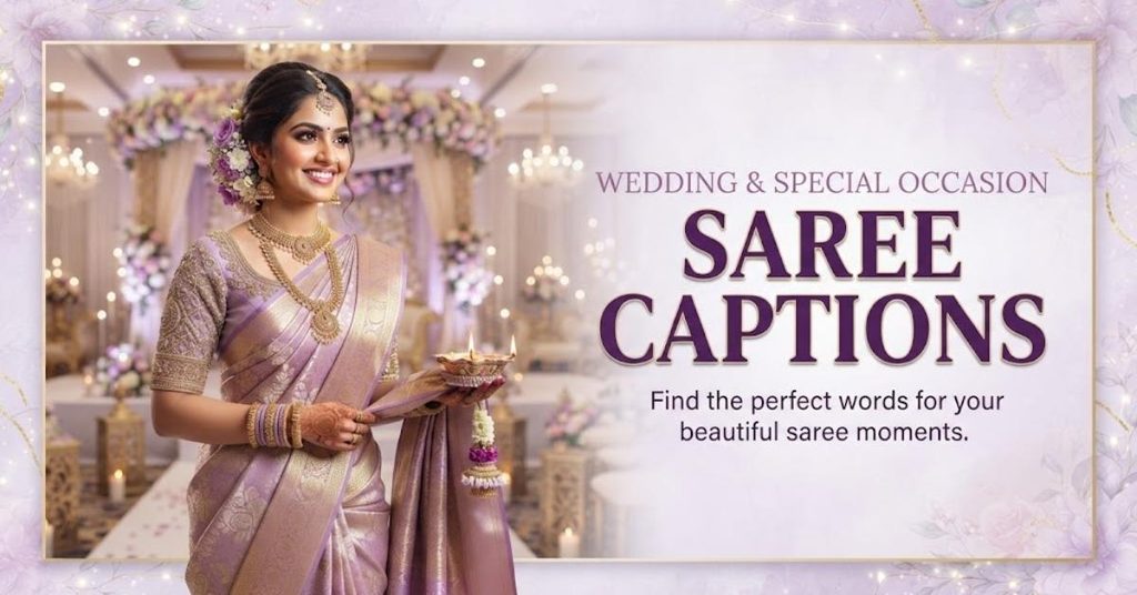 Wedding & Special Occasion Saree Captions