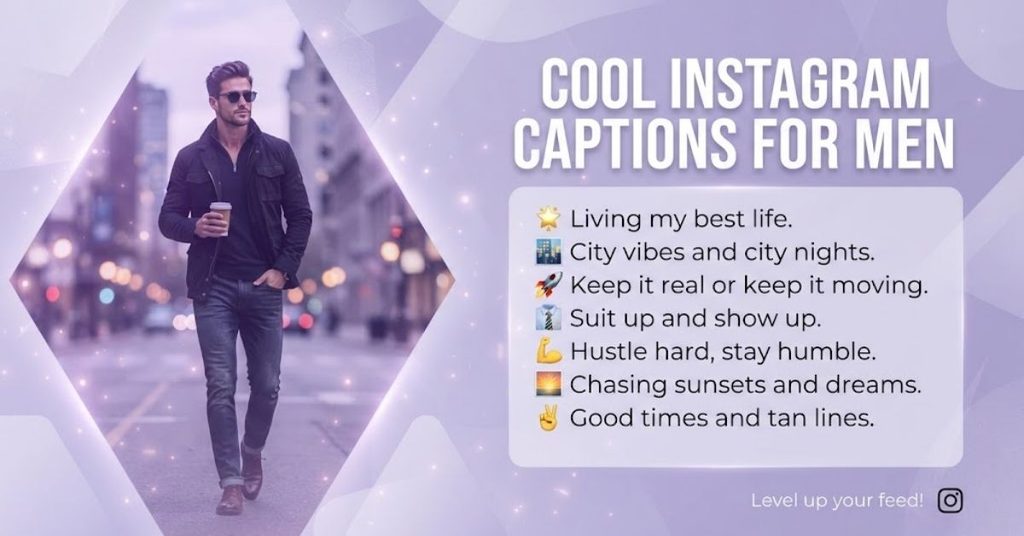 Cool Instagram Captions for Men