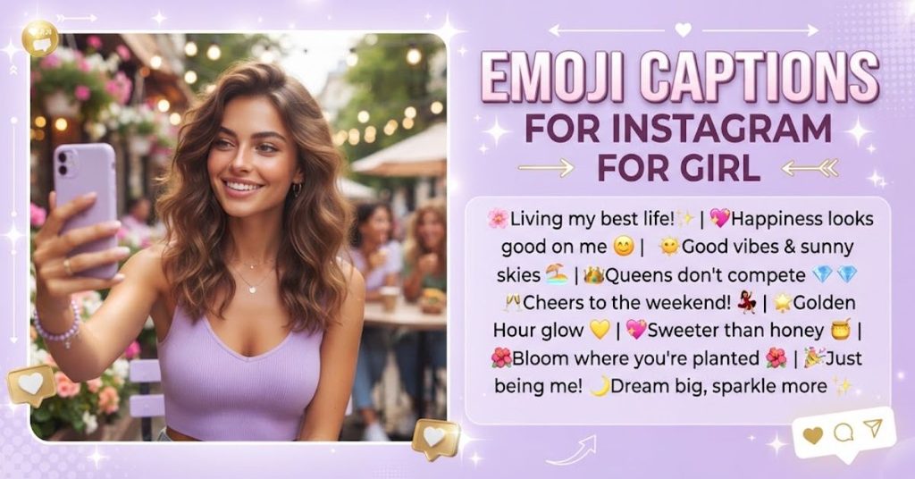 Emoji Captions for Instagram for Girl