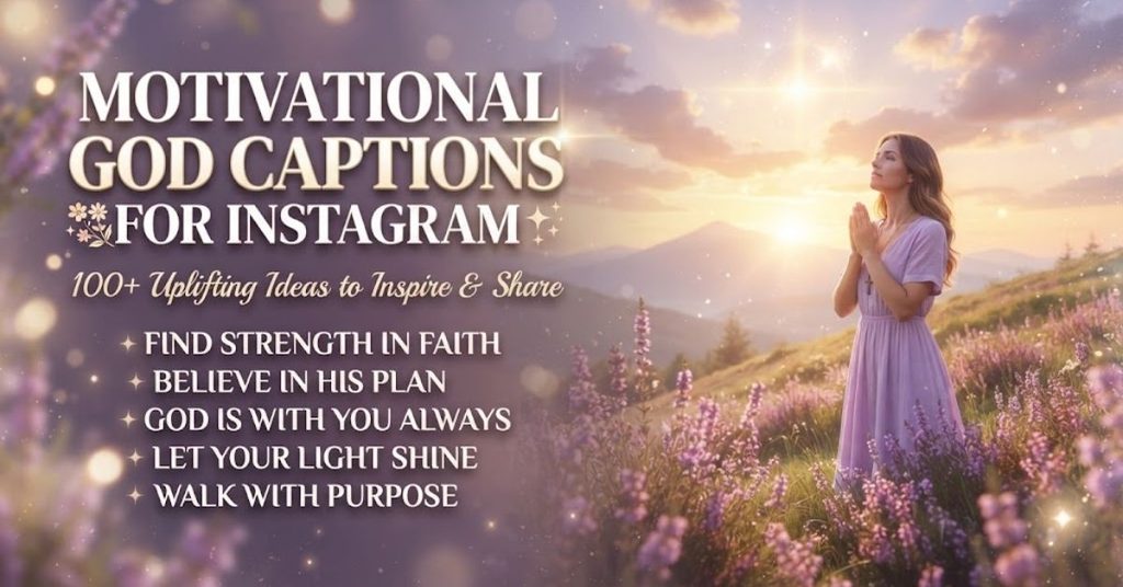 Motivational God Captions for Instagram