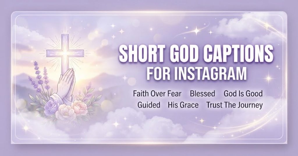 Short God Captions for Instagram